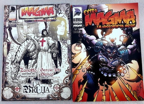 Magma La Historieta Arde Lote Con 2 Revistas Usadas Comics