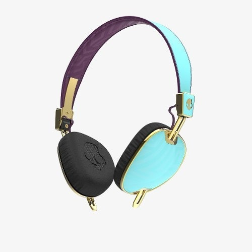 Audifonos Skullcandy Knockout Robin Smoked Purple Gold Mic3