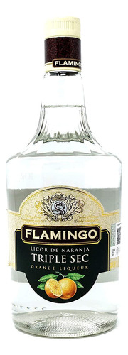 Paquete De 3 Licor Flamingo Triple Sec 1 L