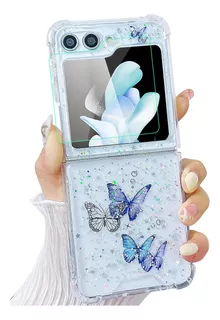 Funda Glitter Case + Mica Para Samsung Galaxy Z Flip 5