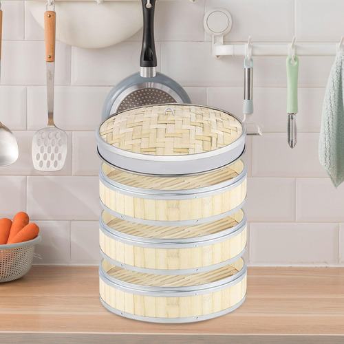 Cesta De Bambú Para Cocinar Al , Para Hacer 30 Centímetros