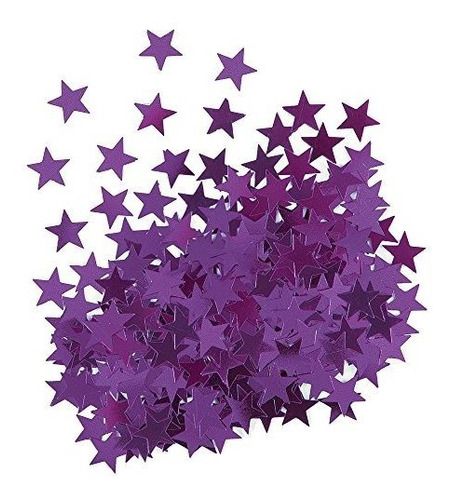 Confeti Estrella Purpura Metalico