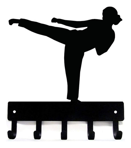 The Metal Peddler Karate Kick Female Sport - Wall Key Holder