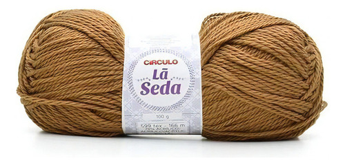 Lã Seda Círculo 100g - Acrílico E Lã Natural  Cor 7432 Mascavo