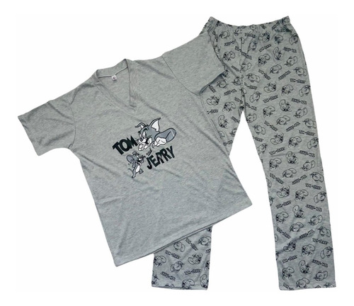 Pijamas De Tom Y Jerry Para Hombre En Pantalón Largo