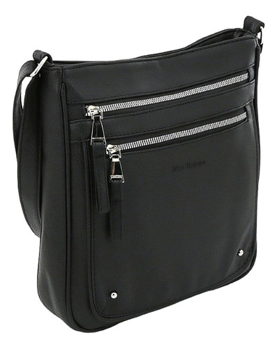 Morral Mujer Super Liviano Ideal Viajes Antirrobo Correa New Color Negro Diseño De La Tela Lisa