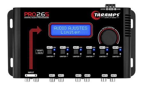 Processador Equalizador Crossover Taramps Pro 2.6s