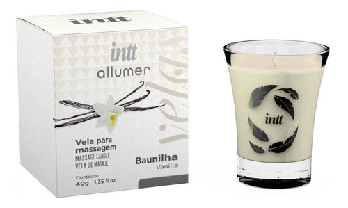 Vela Aromática Intt Para Massagem Não Queima A Pele Baunilha