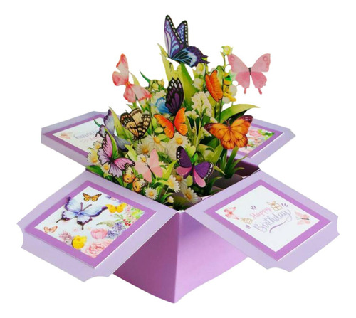 Bouquet De Flores De , Tarjeta De Felicitación, Violeta