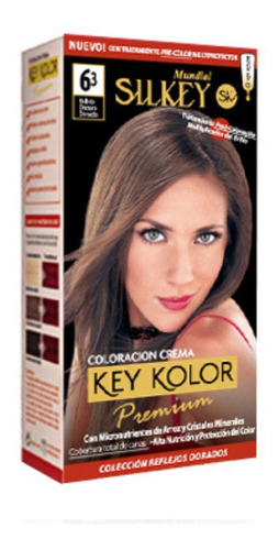  Silkey Tintura Key Kolor Premium Kit Tono 6.3 rubio oscuro dorado