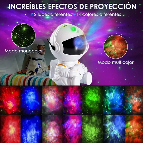 Proyector de estrellas de galaxia, lámpara de astronauta, luz nocturna de  cielo estrellado, decoración del hogar, dormitorio, luminarias decorativas,  regalo, 2023 - AliExpress