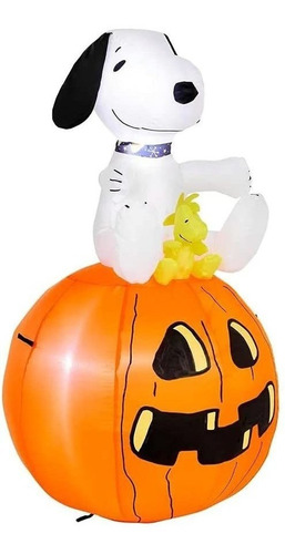 Gemmy Industrias Halloween Cacahuetes Snoopy Con Woodstock S