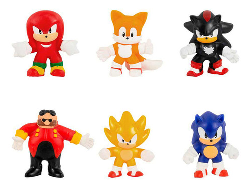 Sunny Brinquedos Goo Jit Zu Pack Com 6 Mini Bonecos Elástico