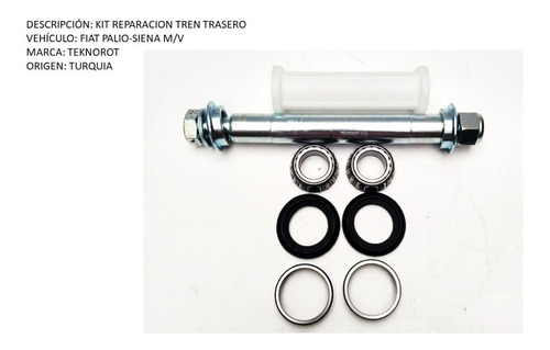 Imagen 1 de 9 de Kit Reparacion Tren Trasero Fiat Palio-siena