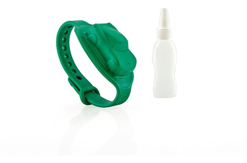 Pulseras Sanitizantes Auto Verde Niños Luminares