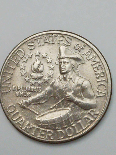 Moneda 25 Centavos De Dólar Conmemorativo 200 Años (Usado)