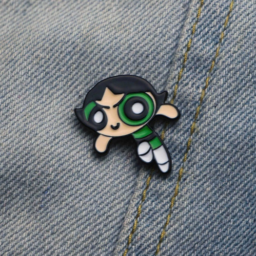 1 Pin Chicas Superpoderosas Broche Metalico