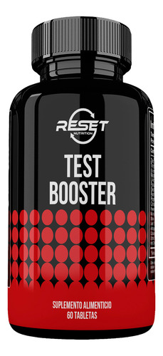 Reset Nutrition Test Booster 60 Tabletas tongkat ali refuerzo testosterona suplemento alimenticio potencializador para hombres ayuda a incrementar la testosterona energía y rendimiento