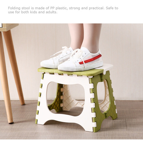 Taburete Plegable De Plástico, Taburete Portátil Multiusos