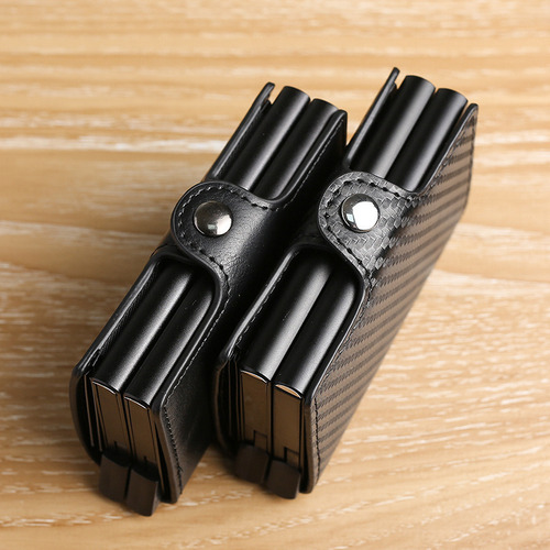 Cartera Elástica Automática De Doble Capa Con Múltiples Tarj