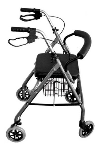 Andador Rollator Con Asiento Y Canastilla