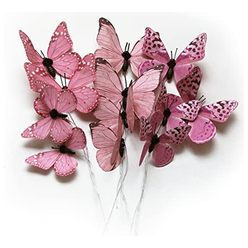 12 Piezas De Decoraciones De Mariposas, Decoración De ...