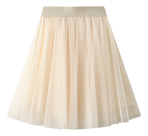 Slimming Short A Line Gauze Skirt