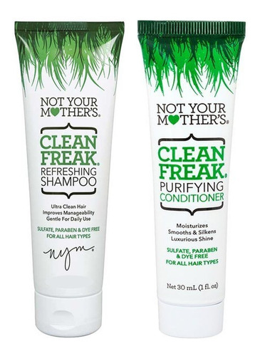 Not Your Mother's Clean Freak · Sampoo Acondicionador Travel