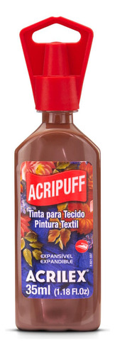 Acripuff 35ml Acrilex - Tinta Para Expansão A Calor Cor 531-marrom