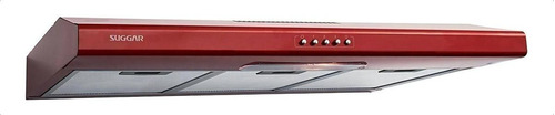 Depurador de Cozinha Suggar Slim aço inoxidável de parede 80cm x 8.5cm x 48cm vermelho 220V