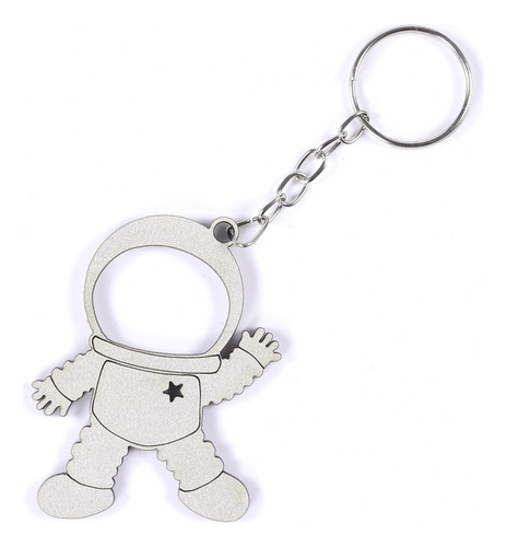 Kit 20 Chaveiros Astronauta Prata Lembrancinha Aniversário