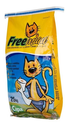 Arena Sanitaria Para Gatos Freemiau 25 Kg