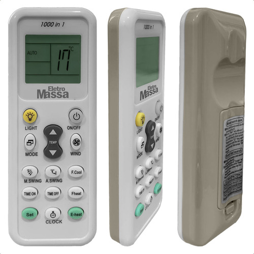 Control remoto universal compatible con aire acondicionado y baterías