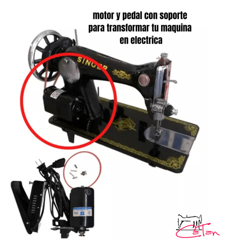 Motor Y Pedal Para Todo Tipo Maquina Familiar + Accesorios