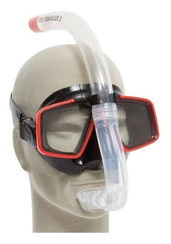 Imagen 2 de 2 de Set Snorkel Completo Nat Geo Traveler 2 Mascara + Tubo