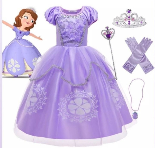 Disfraz Princesa Sofia Con Accesorios Niñas Disney