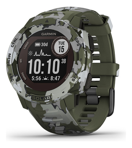 Reloj Gps Multideporte Garmin Instinct Solar Verde Camo