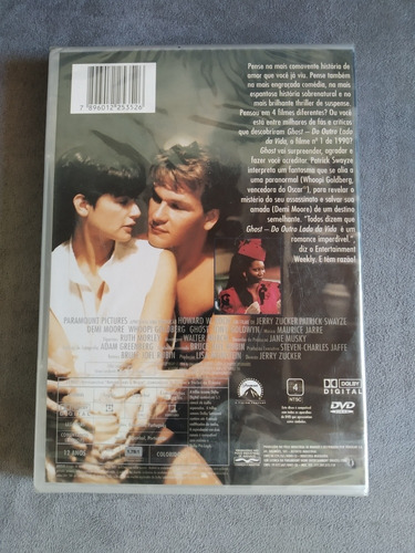 Ghost: Do Outro Lado Da Vida, 1990, Dvd Novo Lacrado