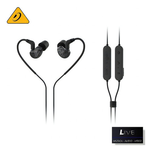 Audífono Monitor Estudio In Ear Bluetooth Behringer Sd251-bt Color Negro