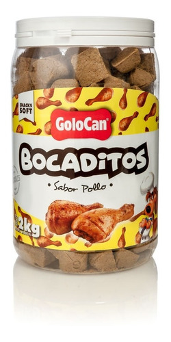 Bocaditos Golocan Snack Perros Pollo X 2kg- Petit Pet Shop