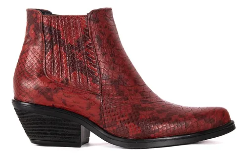 Botas rojas online de charol