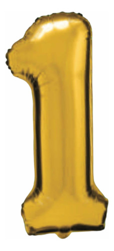 Balão Metalizado Números Letras 70 Cm Dourado Prata Rose Cor 1 dourado