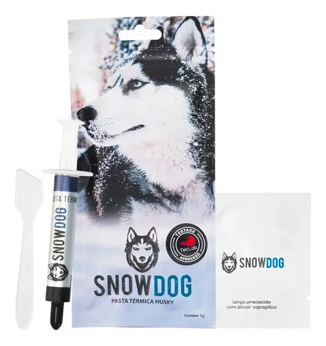 Pasta Térmica Snowdog Husky Seringa 1g 12.8w/m.k Gamer CPU GPU