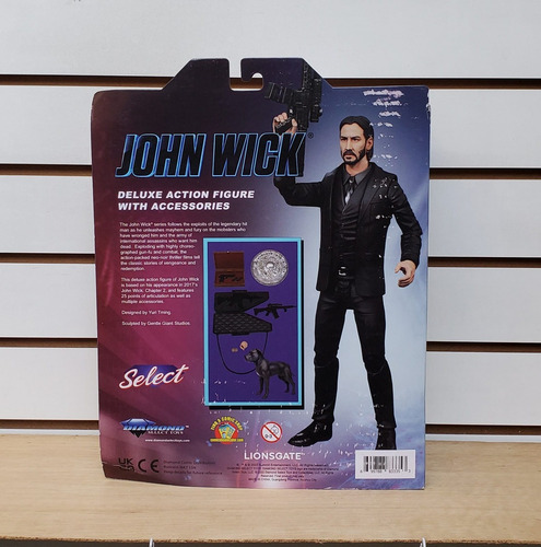 John Wick Traje Negro Diamond Select - John Wick Capitulo 2