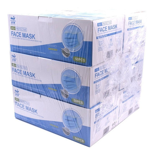 Imagen 6 de 7 de 300 Cubrebocas Tricapa Tapabocas Mascarilla Termosellado