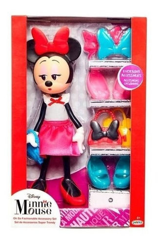 Disney Muñeca Minnie Articulable C/ Accesorios Serbazares