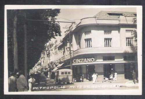 Foto Postal  - Petrópolis, Avenida Quinze De Novembro.