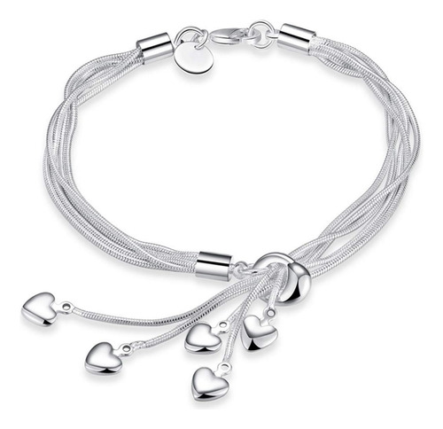 Pulsera Mujer Esclava Brazalete Plata 925 Elegante Joyeria