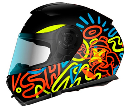 Casco Certificado Para Motociclista Shaft Art Moteros