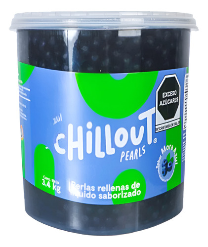 Perlas Explosivas Chillout Mora Azul 3.4 Kg Soda Italiana